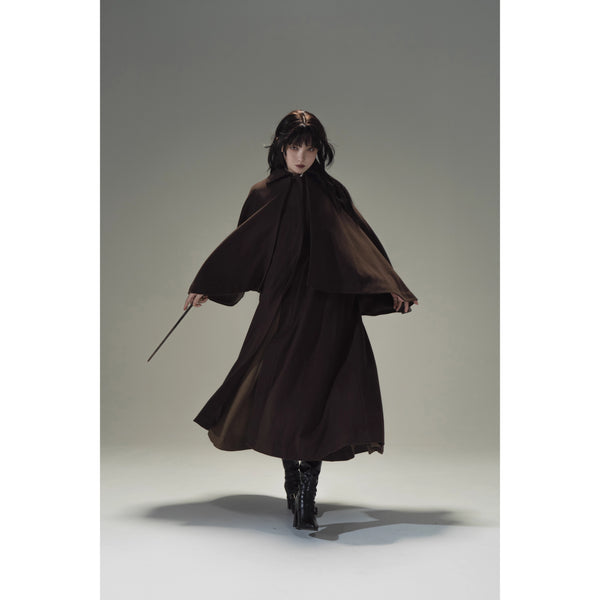Wizarding World British Cape Long Coat - Brown[2025年12月中旬-2026年1月中旬発送予定]