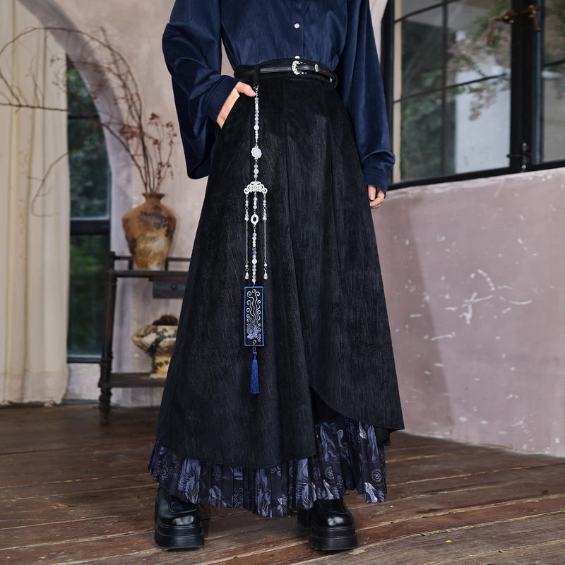 闘魚の挿絵レイヤードスカート