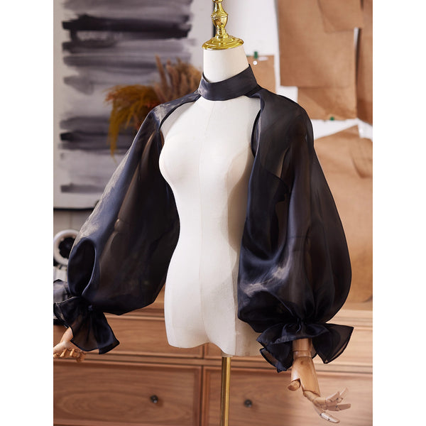 王侯貴族のボレロトップス - Black