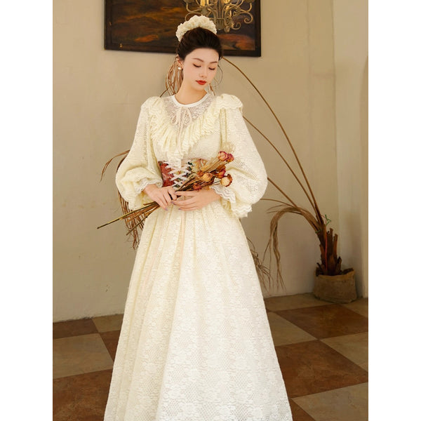 宮廷のお嬢様のヴィクトリアンワンピース