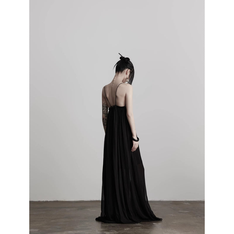 Geometric Embroidery Camisole Dress