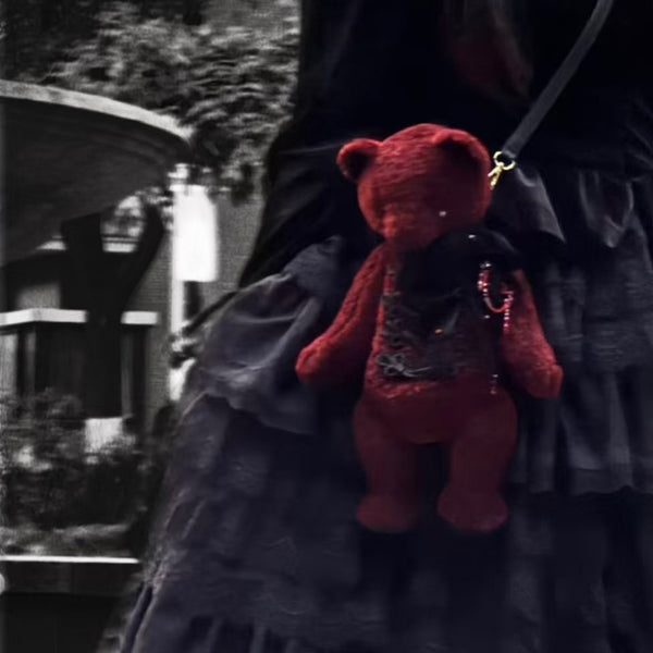 Teddy Bear Bag - Wine Red[2025年4月中旬-5月上旬発送予定]