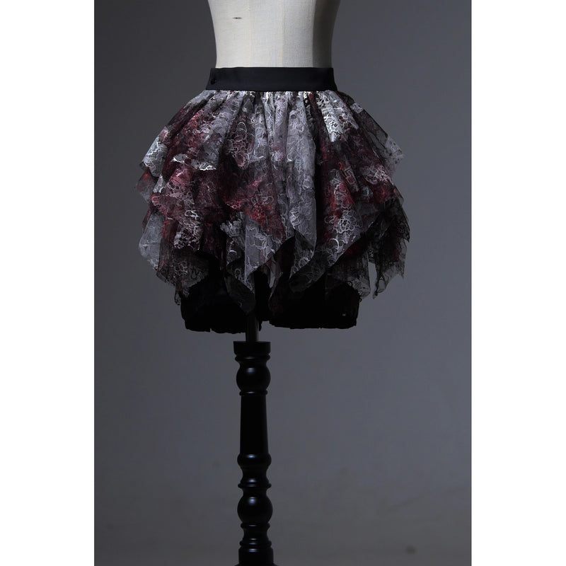 血塗れのお嬢様のゴシックスカートパンツ - Dark Red[2026年2月下旬-3月下旬発送予定]