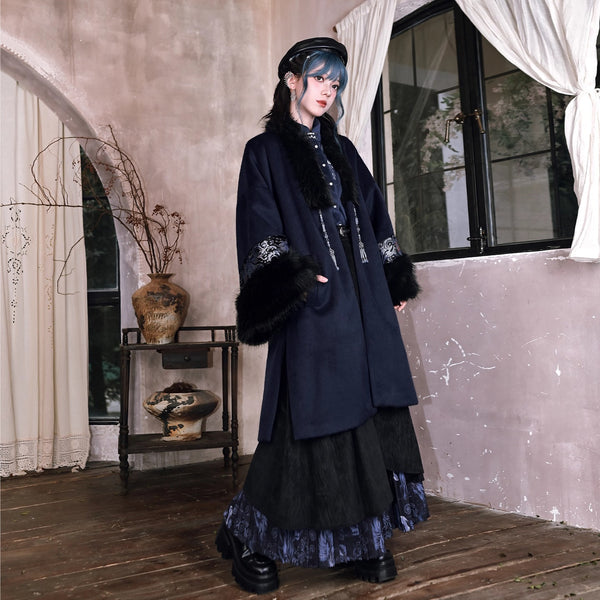 闘魚の挿絵ファーロングコート