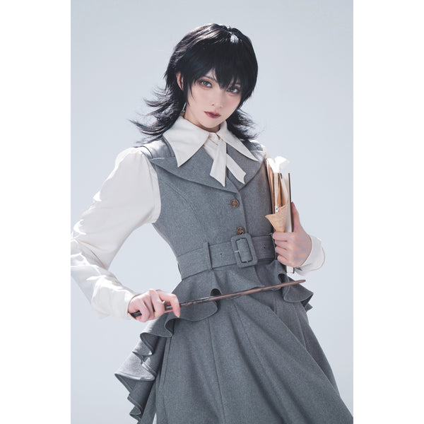 Wizarding World British Tail Vest and Strap Skirt - Gray