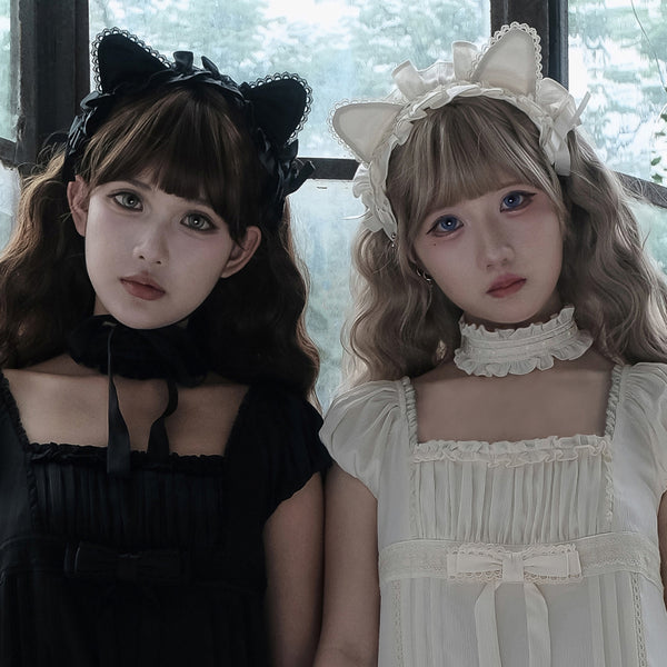 ドールなお嬢様のヘッドドレスとハンドスリーブとチョーカー[2025年7月下旬-8月下旬発送予定]
