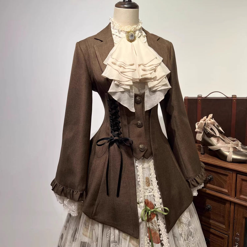 邸宅のお嬢様のテーラードジャケット