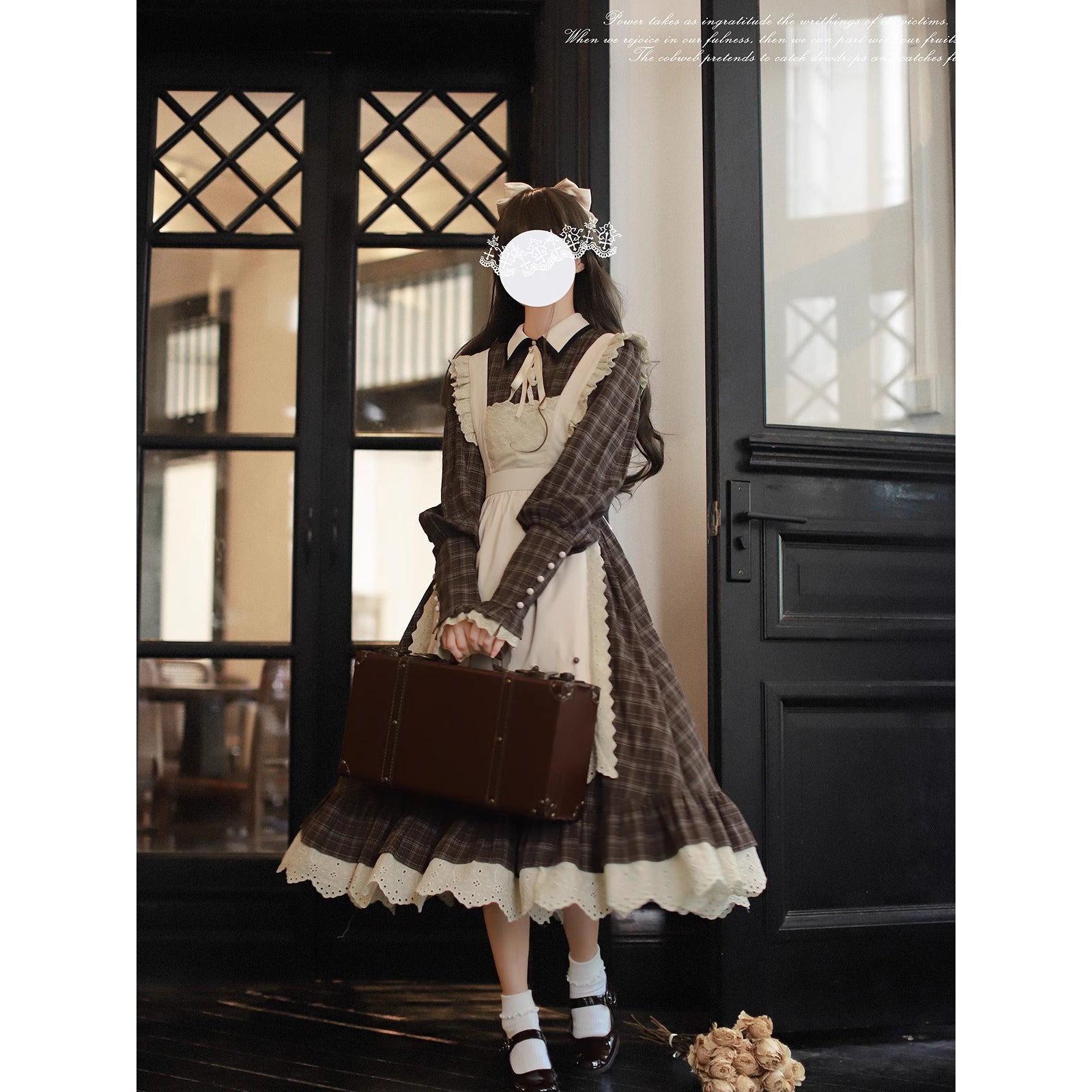 MANUSMACHINA 蒲公英色のレトロワンピースとエプロン 蒲公英色のレトロワンピースとエプロン – ManusMachina