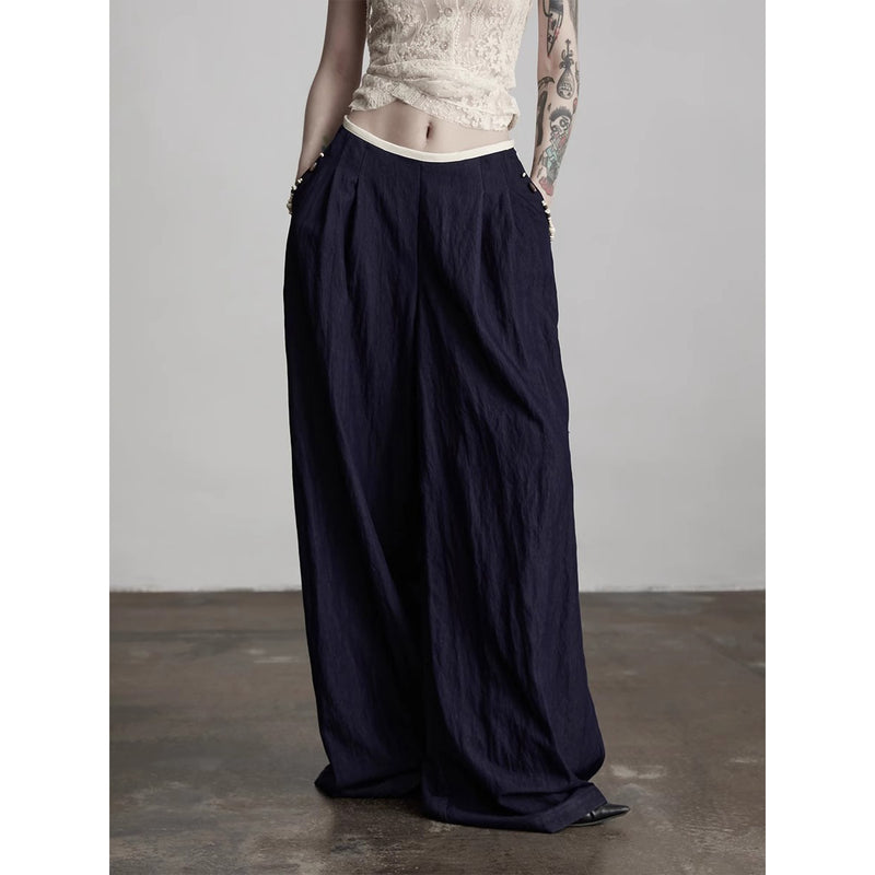 Dark Navy Wide Pants