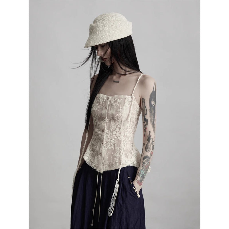 Moonlight Flower Embroidered Camisole