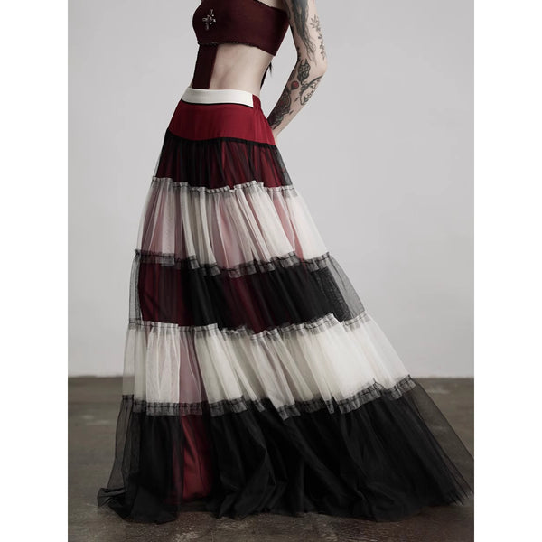 Rose Queen Gradation Tulle Skirt