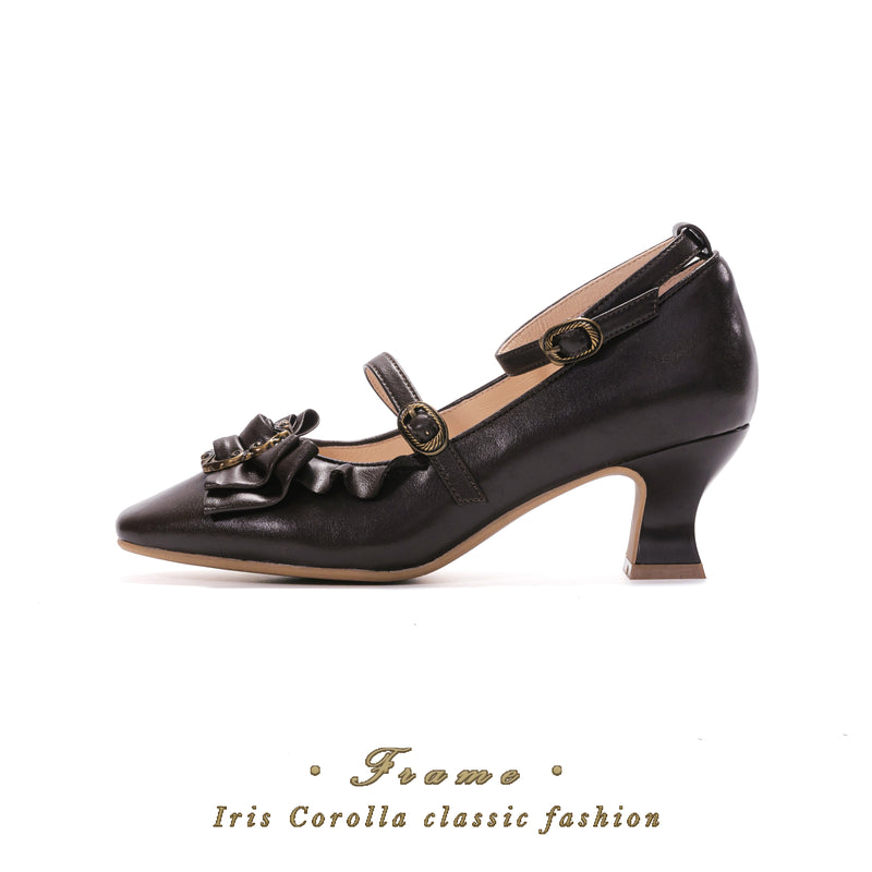Court Ball Mary Jane Pumps - Matte Dark Brown[2026年1月上旬-1月下旬発送予定]