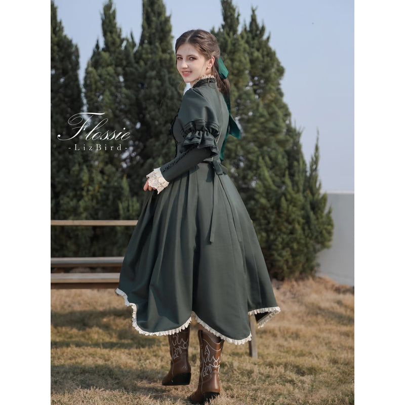 伯爵夫人のクラシカルワンピース - Ever Green[2025年10月中旬-11月中旬発送予定]