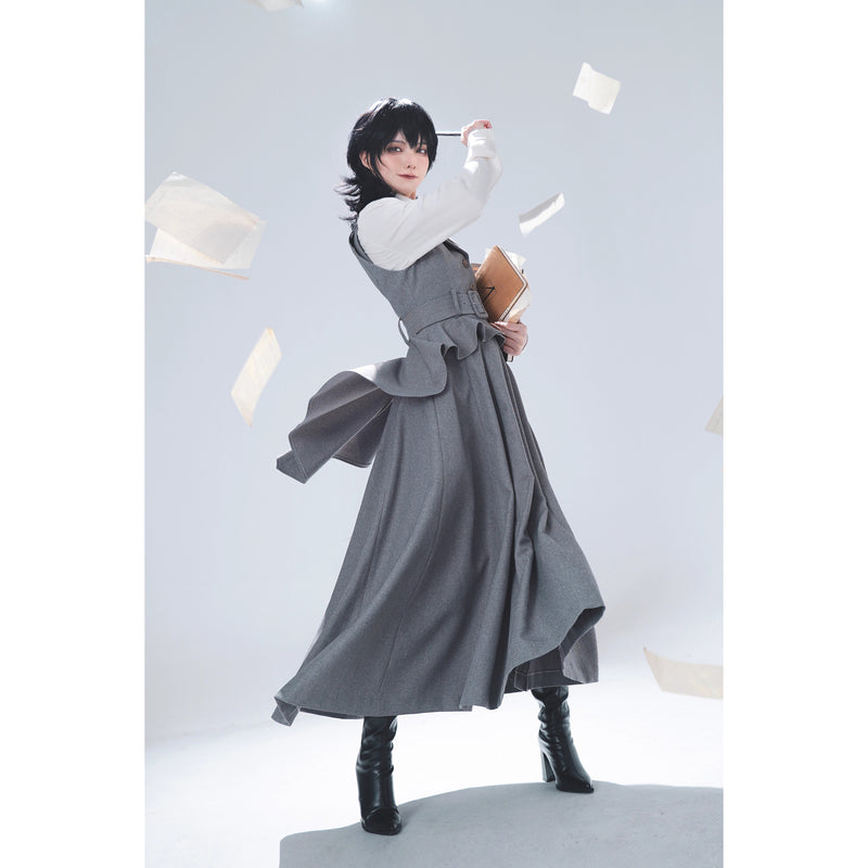 Wizarding World British Tail Vest and Strap Skirt - Gray