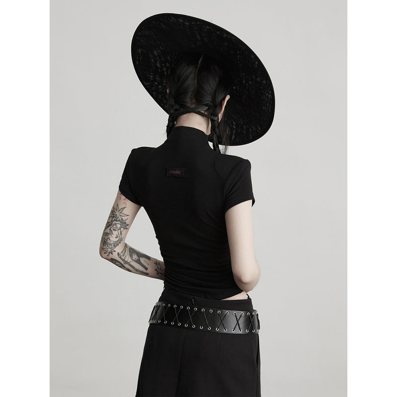 Bizarre Eye Embroidered T-shirt