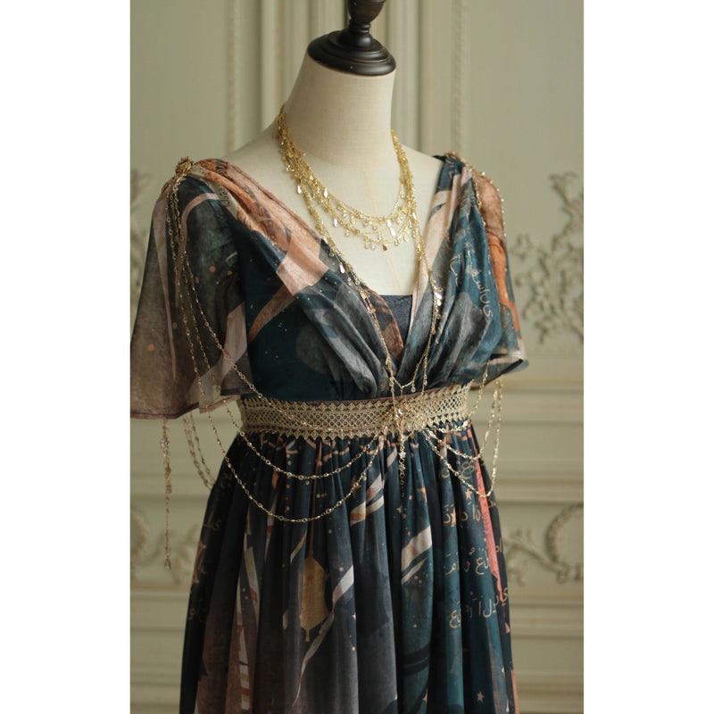 星降る夜のエンパイアワンピース[2026年3月中旬-4月上旬発送予定]