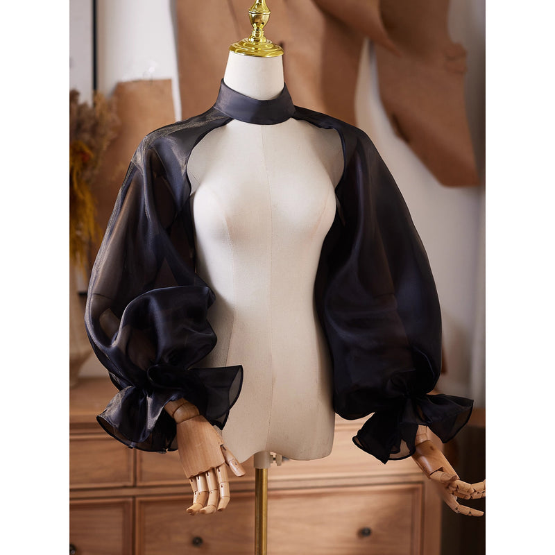 王侯貴族のボレロトップス - Black