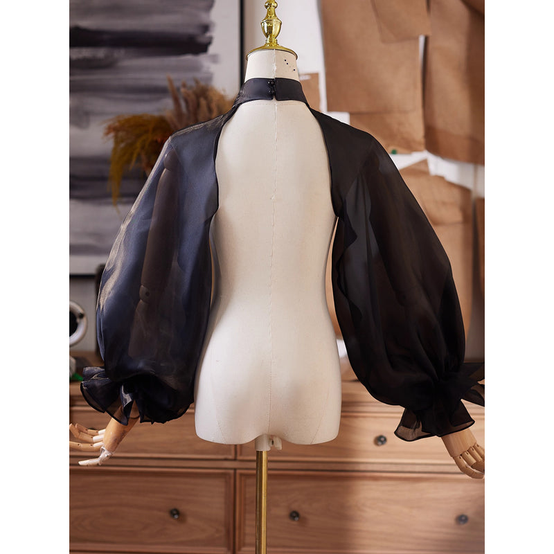 王侯貴族のボレロトップス - Black