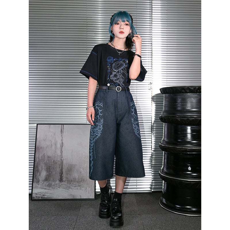 暗夜の海月Tシャツ