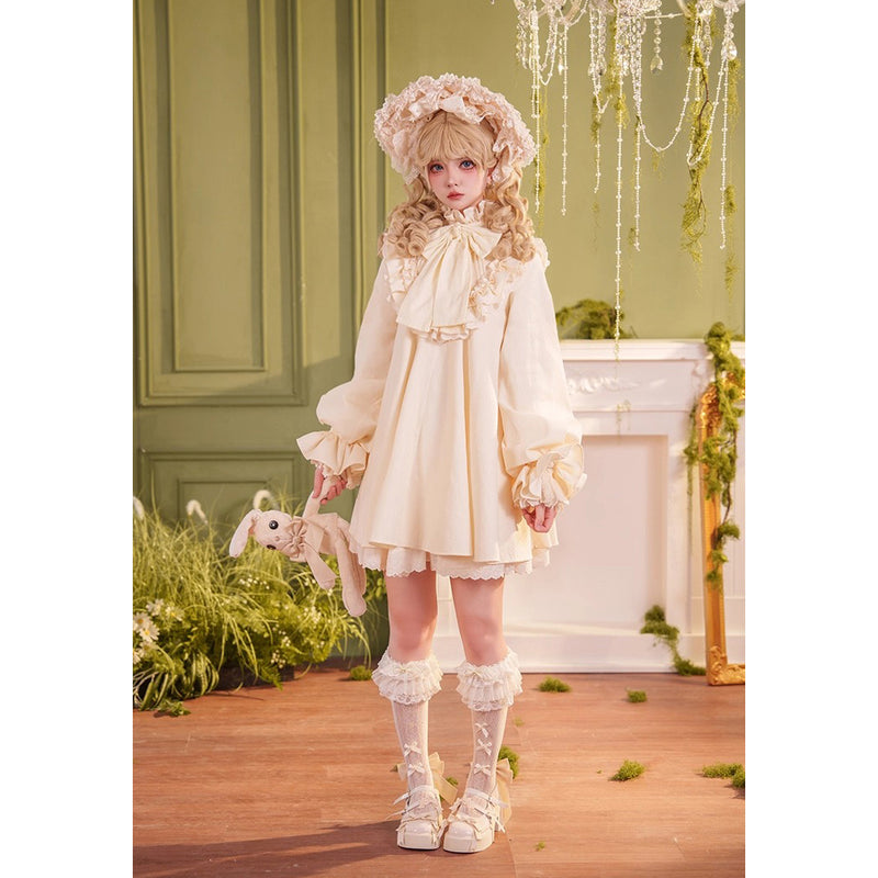西洋人形のドールワンピース - Ivory[2025年11月上旬-12月上旬発送予定]