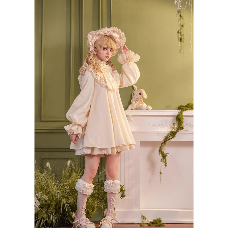西洋人形のドールワンピース - Ivory[2025年11月上旬-12月上旬発送予定]