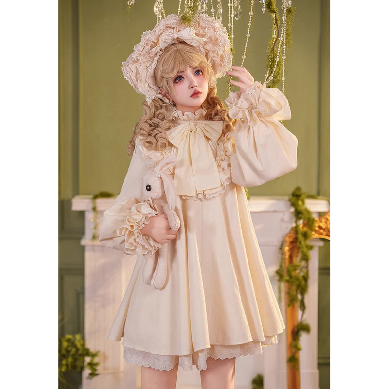 西洋人形のドールワンピース - Ivory[2025年11月上旬-12月上旬発送予定]