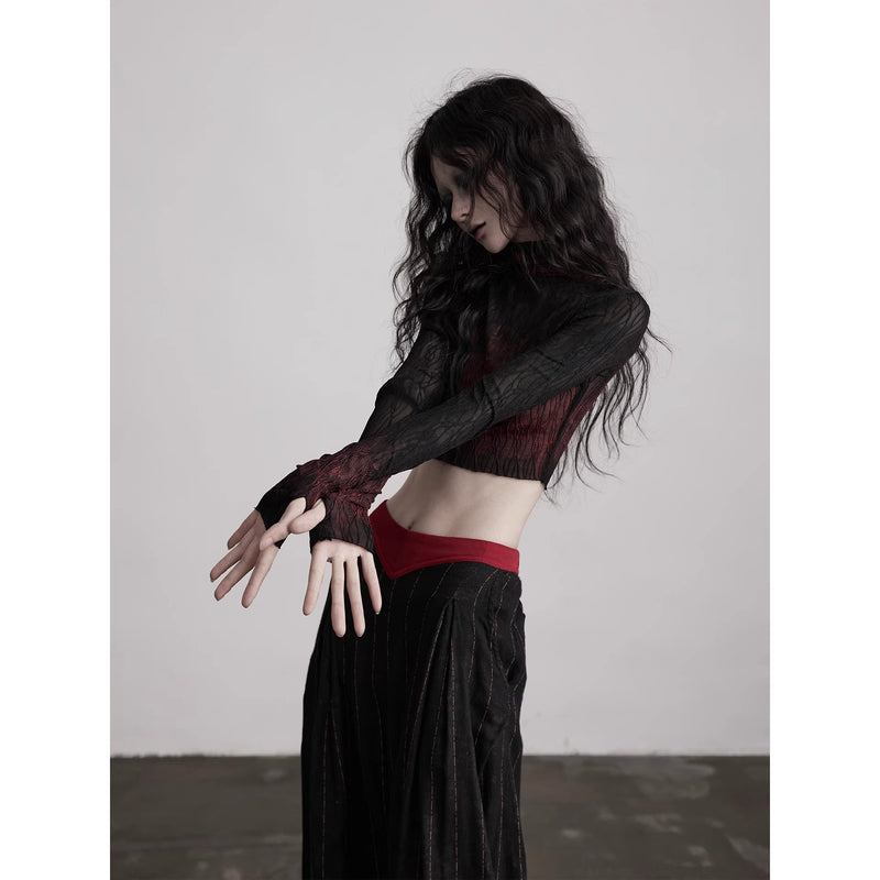Gothic Gradient Mesh Top