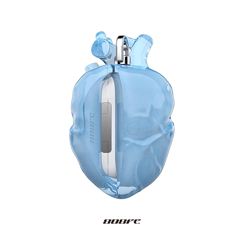 Heart AirPods Case - Light Blue