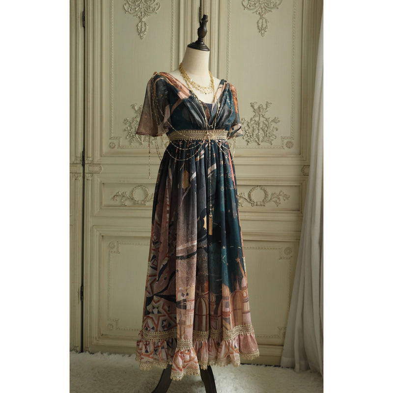 星降る夜のエンパイアワンピース[2026年3月中旬-4月上旬発送予定]