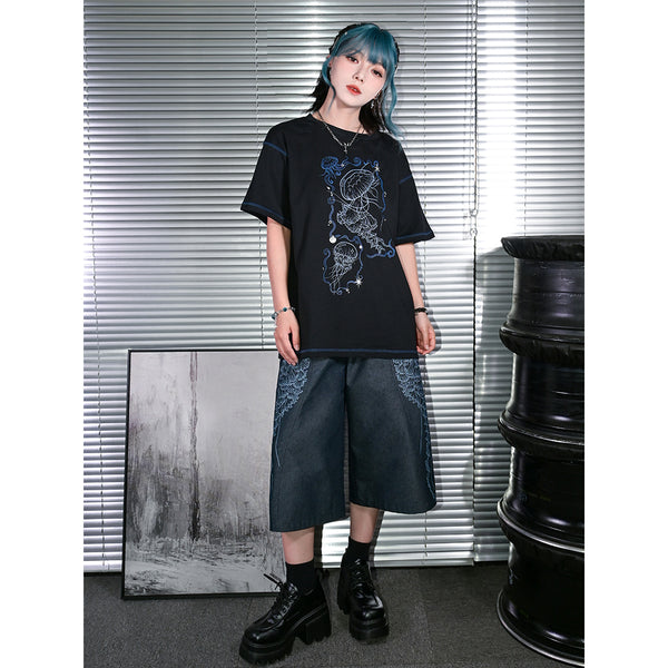 暗夜の海月Tシャツ