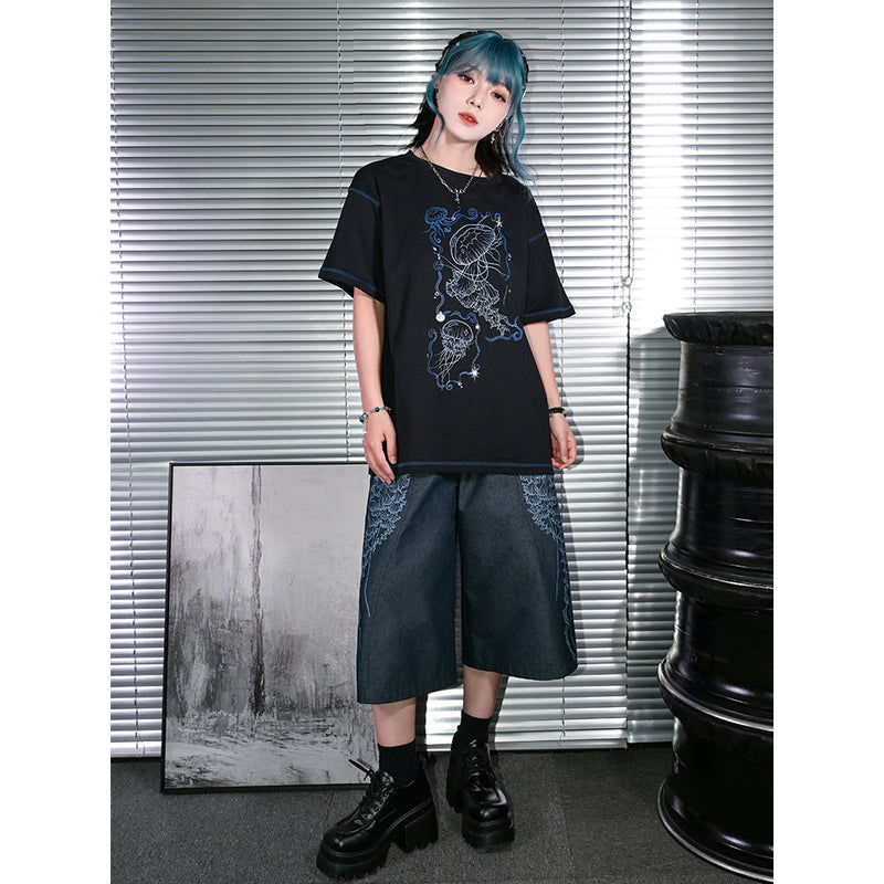 暗夜の海月Tシャツ
