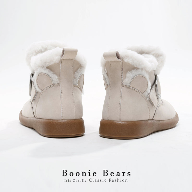 Boonie Bears Short Snow Boots - Ivory[2026年1月上旬-2月上旬発送予定]