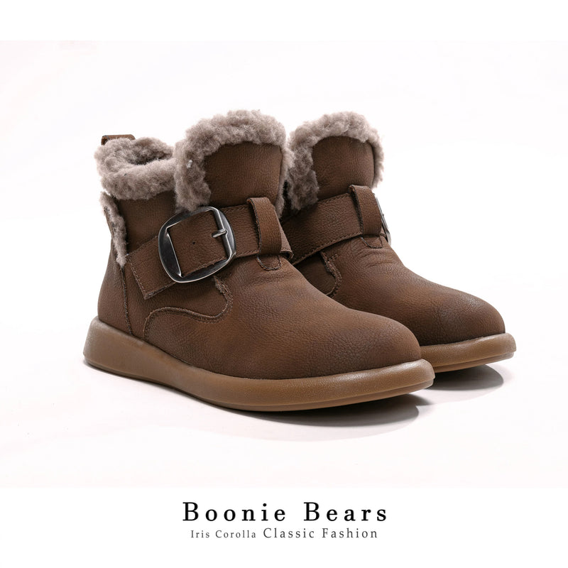 Boonie Bears Short Snow Boots - Brown[2026年1月上旬-2月上旬発送予定]