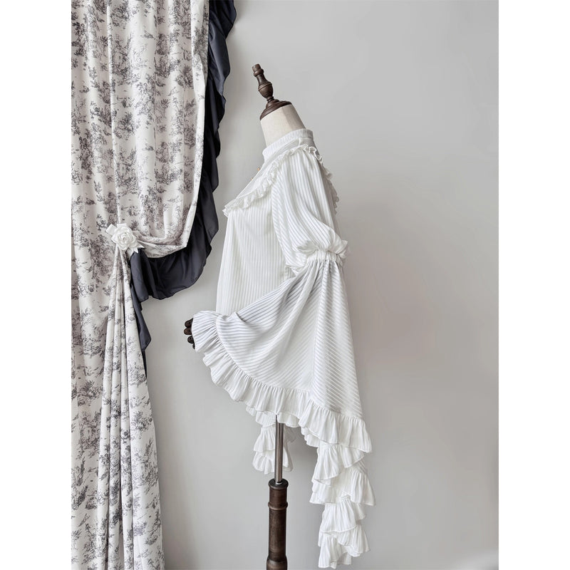 伯爵令嬢のベルスリーブブラウス - White[2026年3月上旬-3月下旬発送予定]