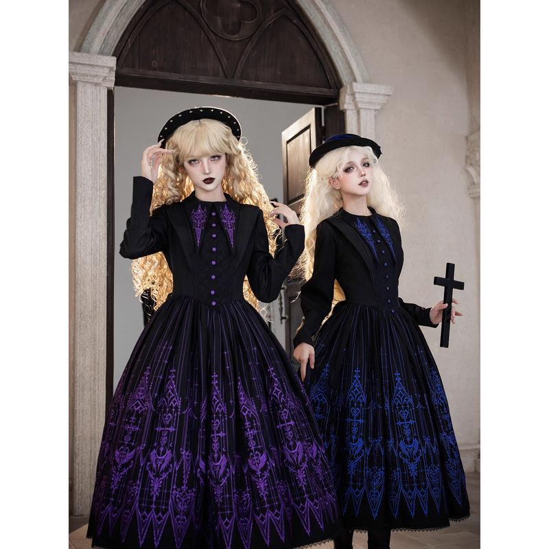 聖堂絵画の刺繍ワンピース[2026年3月下旬-4月下旬発送予定]