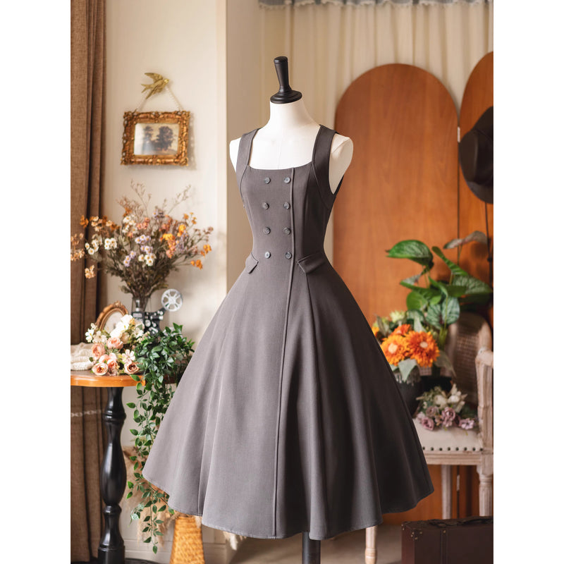 英国のお嬢様のブリティッシュジャンパースカート - Gray