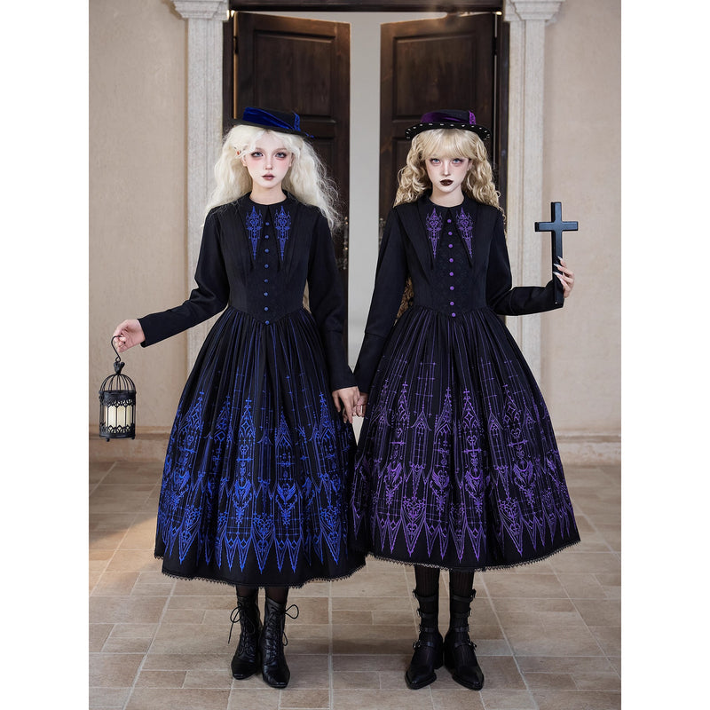 聖堂絵画の刺繍ワンピース[2026年3月下旬-4月下旬発送予定]