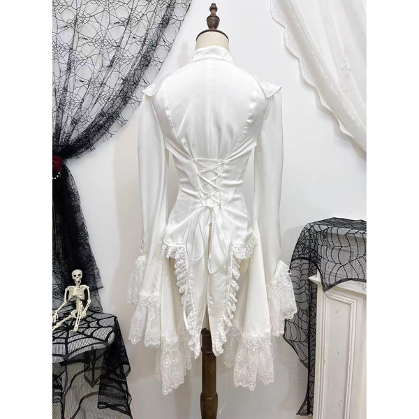 王侯貴族のゴシックブラウス - White[2026年2月下旬-3月下旬発送予定]