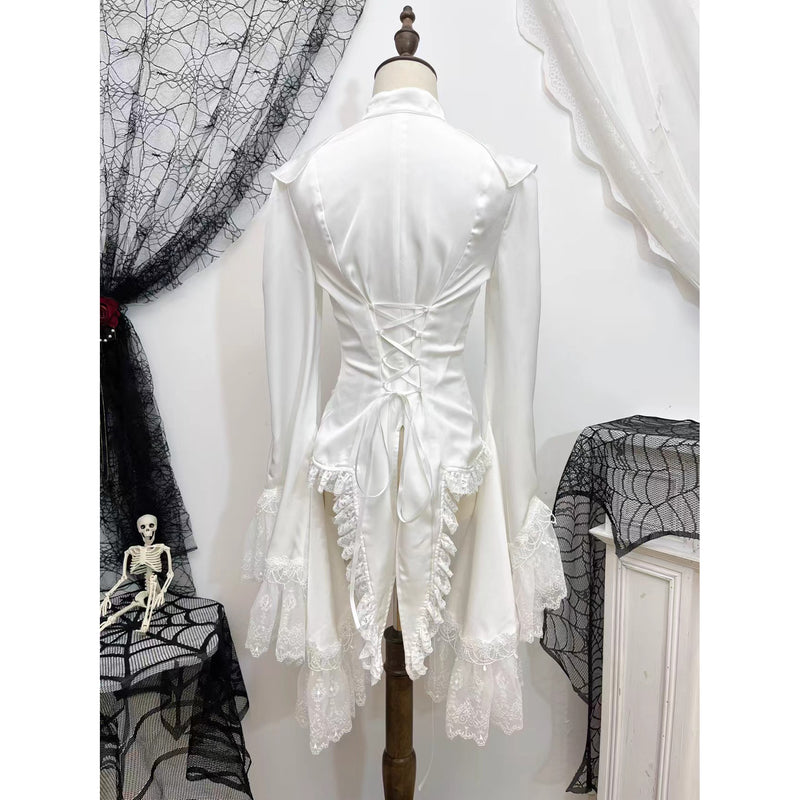 王侯貴族のゴシックブラウス - White[2026年2月下旬-3月下旬発送予定]