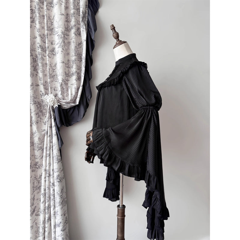 伯爵令嬢のベルスリーブブラウス - Black[2026年3月上旬-3月下旬発送予定]