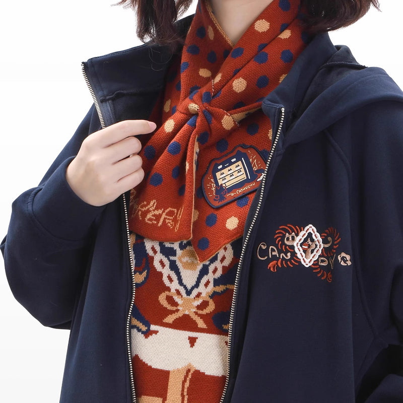 Afternoon Tea Time Cat Muffler[2026年1月上旬-1月下旬発送予定]