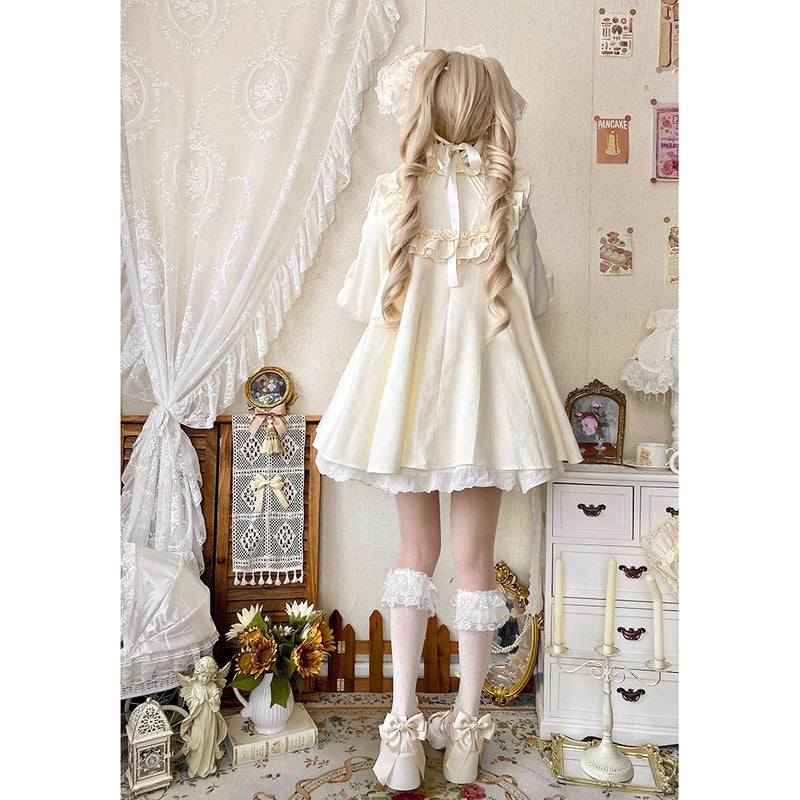 西洋人形のドールワンピース - Ivory[2025年11月上旬-12月上旬発送予定]