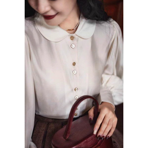 銀幕の貴婦人フレンチレトロブラウス