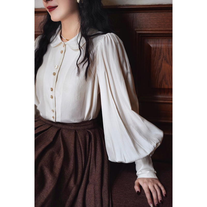 銀幕の貴婦人フレンチレトロブラウス