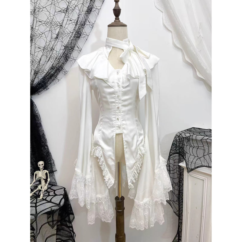 王侯貴族のゴシックブラウス - White[2026年2月下旬-3月下旬発送予定]