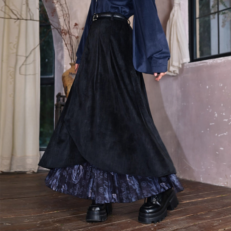 闘魚の挿絵レイヤードスカート