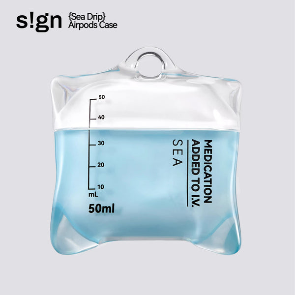 点滴バッグ AirPods Case - Light Blue
