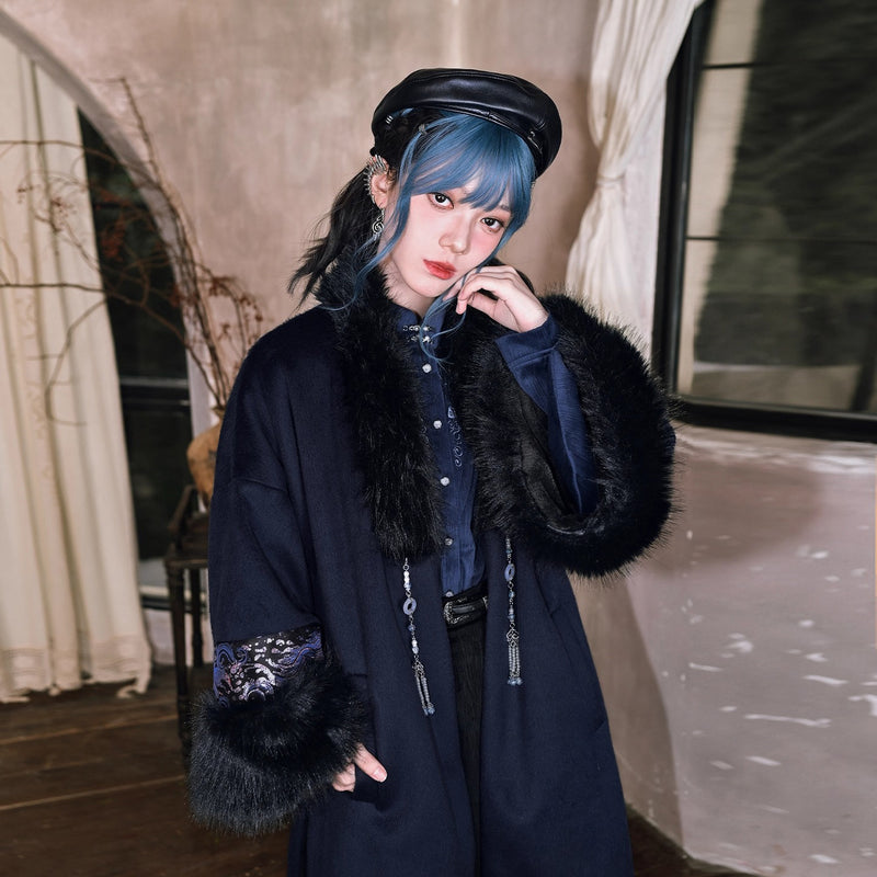 闘魚の挿絵ファーロングコート