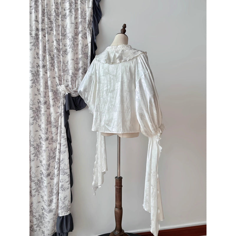 伯爵令嬢のヴィクトリアンブラウス - White[2026年4月中旬-5月中旬発送予定]