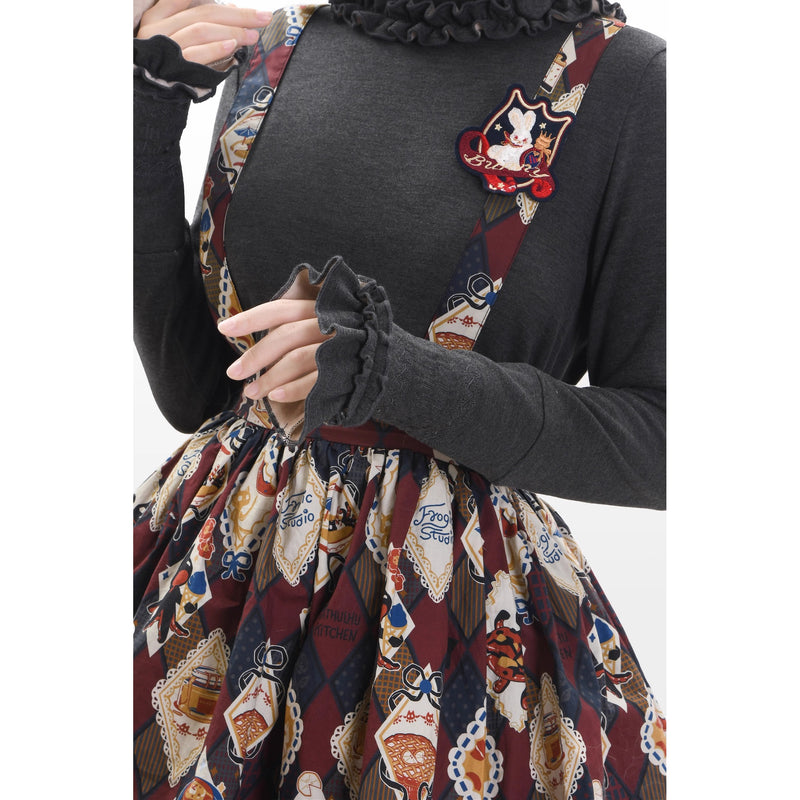 Afternoon Tea Time Cat Embroidered Knit Top[2026年1月上旬-1月下旬発送予定]